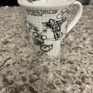 Minnie Mouse Sketchbook Disney Coffee Mug 2008